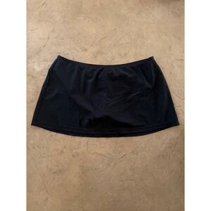 Baja Blue Womens Black Swim Skirt Built-in Brief Bottoms HB02921 Size 10